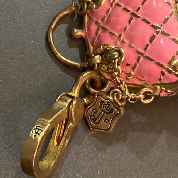 RARE Vintage Y2K JUICY COUTURE PINK QUILTED BOWLER BAG STATUS DAYDREAMER BARBIE - Picture 9 of 12